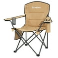 thumbnail image 2 of KingCamp Padded Chair with Cupholder, Cooler, and Pocket, Khaki (2 Pack), 2 of 10