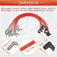 thumbnail image 3 of Cables de bujía de encendido de automóvil Unique Bargains de 7 mm, aptos para cables de tapa de válvula Ford SBF Small Block 221 255 260 - Paquete de 8, 3 of 7