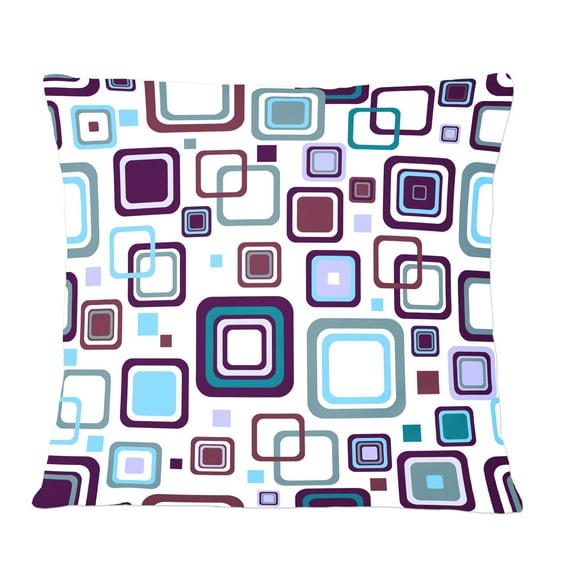 Designart Retro Square Design I' Mid-Century Modern Throw Pillow - 12x20