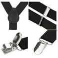 thumbnail image 4 of INSPIRE CHIC Metal Clamp Y Shaped Adjustable Suspender Clip Braces Dark Black One Size, 4 of 5