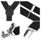 thumbnail image 4 of INSPIRE CHIC Clip de metal en forma de Y ajustable tirantes negro talla única, 4 of 5