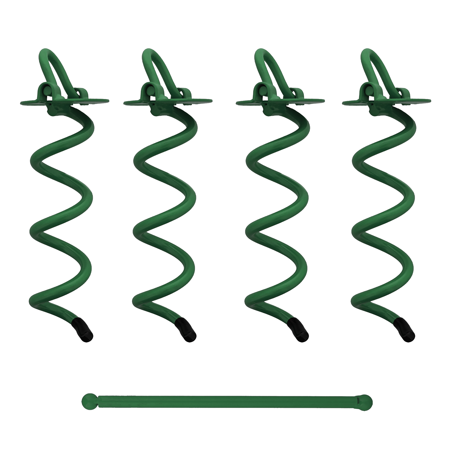 8 Inch Tent Stakes Heavy Duty Ground Screw Anchor Twist Stakes 7Penn Spiral Ground Anchors 4 Pack