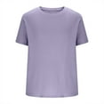 thumbnail image 5 of GuangCheng Mens Short Sleeve T-Shirts,Textured,Crew Neck,Oversized Fit,Pullover,Soft,Breathable,Comfortable,Casual Tops,Purple,Size L, 5 of 5