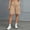 Khaki, variant on Cotton Blend Shorts for Women Zip Fly Women's Cargo Shorts with Belt Loop Pockets for Summer Casual Work Travel Khaki XL(XL)