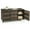 Brown, variant on Spaco 84 Gallon Patio Wicker Deck Box, Multifunctional 3-Door PE Rattan Storage Container, Storage Box with Removable Shelves, Brown