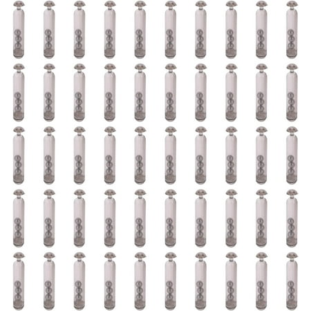 ZHAAGRJ 50pcs Plastic Fishing Rattle Rattlers Worm Jig Fishing Lure Insert Tube Shake Attract Fly Plastic Fishing Sound Bar(Transparent Black) Fishing Supplies CJA#0904