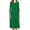 Green, variant on Zpanxa Plus Size Dress for Women, Solid 3/4 Sleeve Empire Waist Dress, Round Neck Fall Dress Casual Midi T-Shirt Dress Blue M