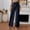 Navy, variant on Idoravan Women's Plus Size Pants Womens Fashion Summer Solid Cotton Linen Casual Button Elastic Waist Long Pants