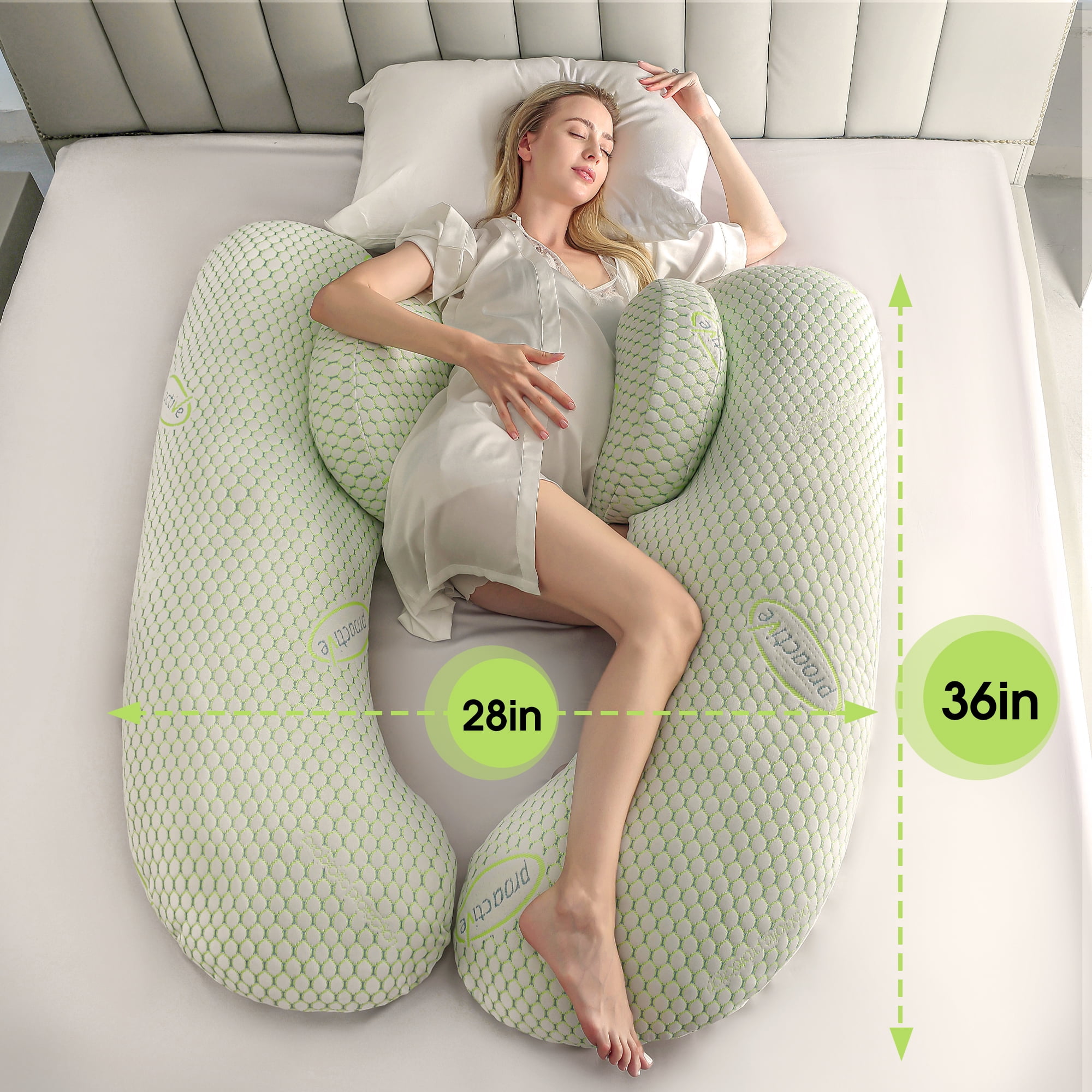 iFanze Pregnancy Pillow for Side Sleeper, Adjustable Double Wedge