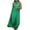 Green, variant on Ahuyic Printed Multi-Color Plus Size Dress For Women, Summer Womens' Sleeveless Halter Long Maxi Dresses,Women's Sleeveless Dual Color Soft Pleated A-Line Wedding Guest Dress