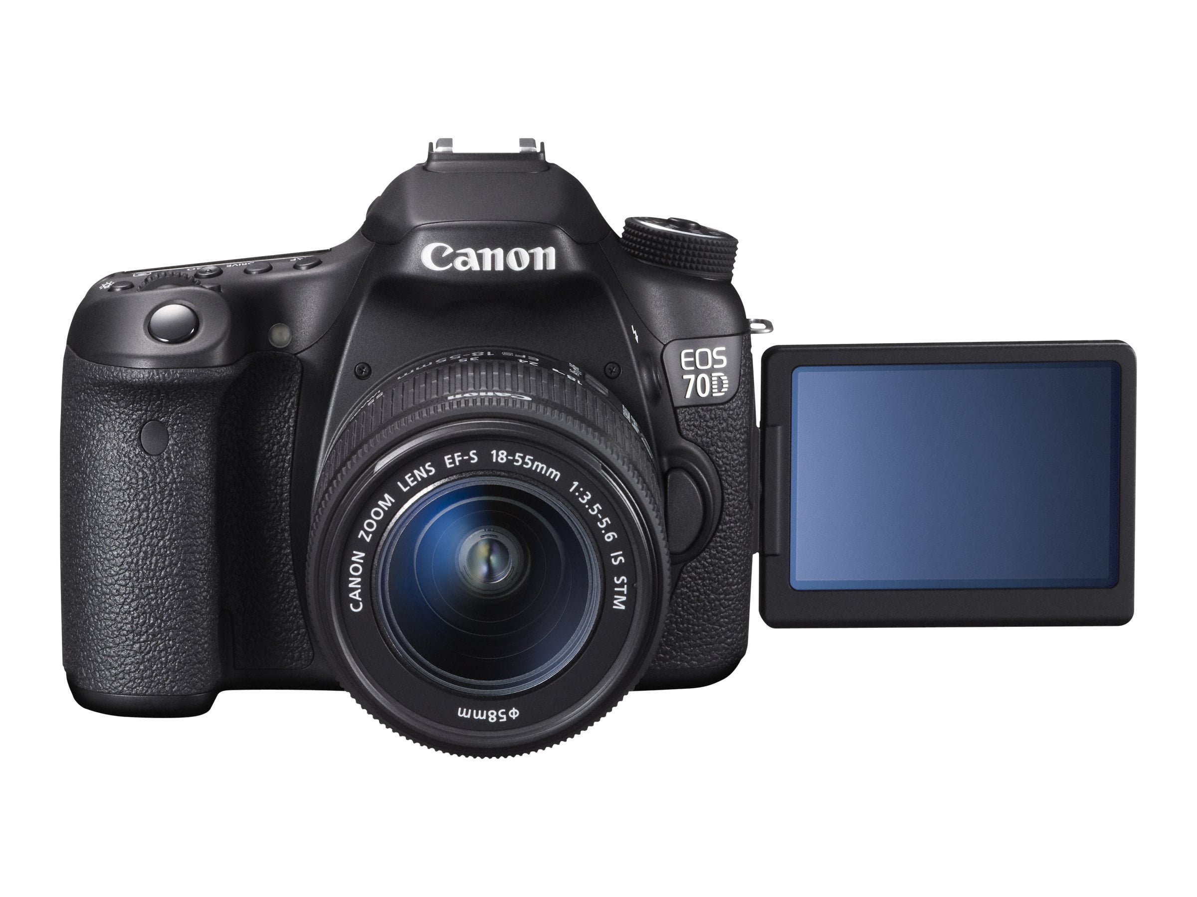 Canon EOS 70D - Digital camera - SLR - 20.2 MP - APS-C - 1080p - 7.5x  optical zoom EF-S 18-135mm IS STM lens - Wi-Fi