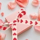 thumbnail image 2 of GOOHOCHY 1 rollo de cinta de regalo cortable, cinta para manualidades, cinta para hacer moños, cinta con patrón de corazón, 2 of 8