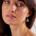 thumbnail image 2 of Humble Chic Rose Gold Druzy Earrings for Women Dangling - Druzy Teardrop Dangles, 2 of 9