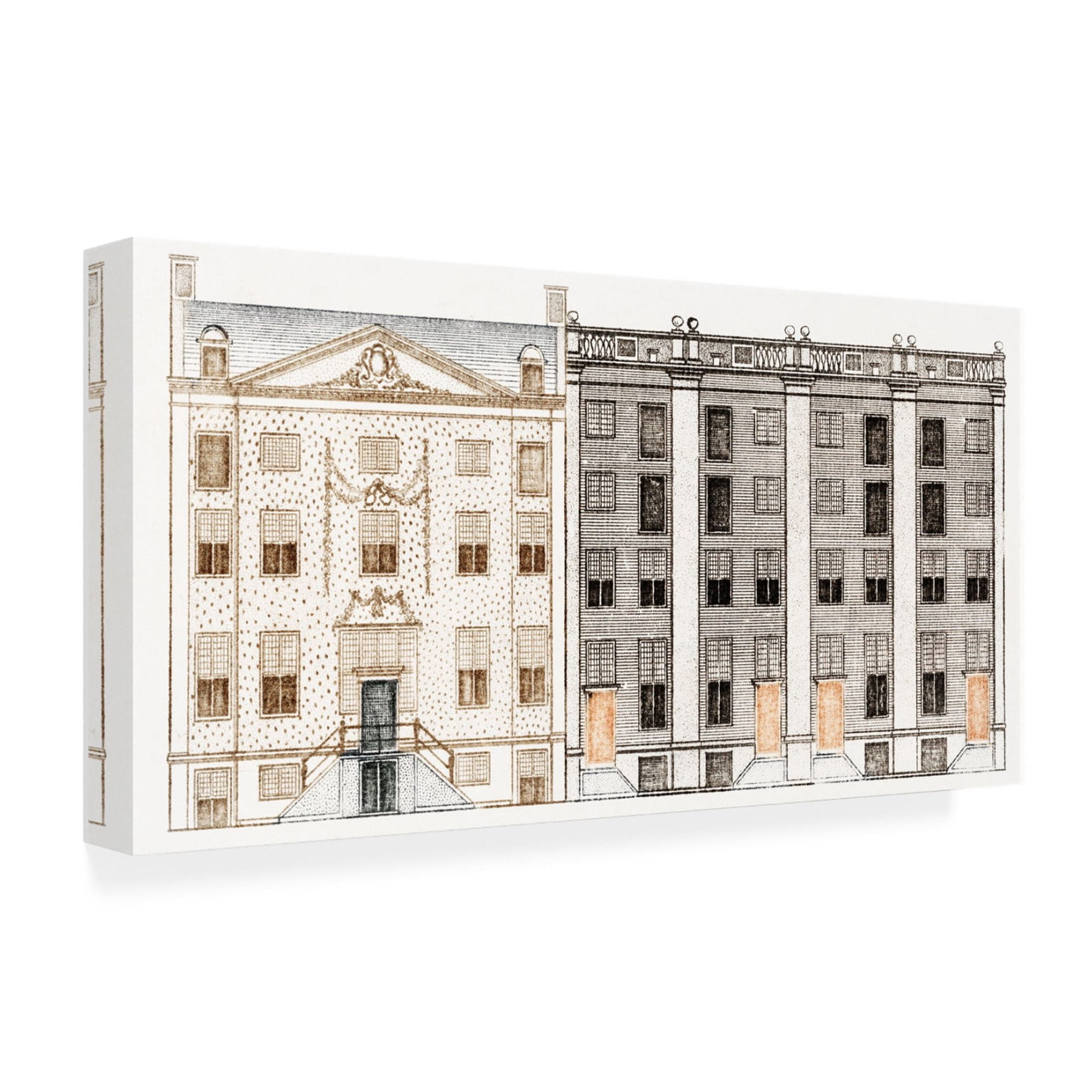 Trademark Fine Art Johan Teyler Amsterdam Canal Houses II Canvas Wall Art