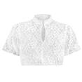 thumbnail image 6 of TAIAOJING Dirndl Blouse for Women Underwire Lace Vest Elegant Dirndl Lace For Oktoberfest Blouse Shirt, 6 of 6