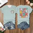 thumbnail image 2 of Cat Mama T-Shirts for Women in My Cat Mom Era Shirt Funny Graphic Tees (Mint Green XL), 2 of 4