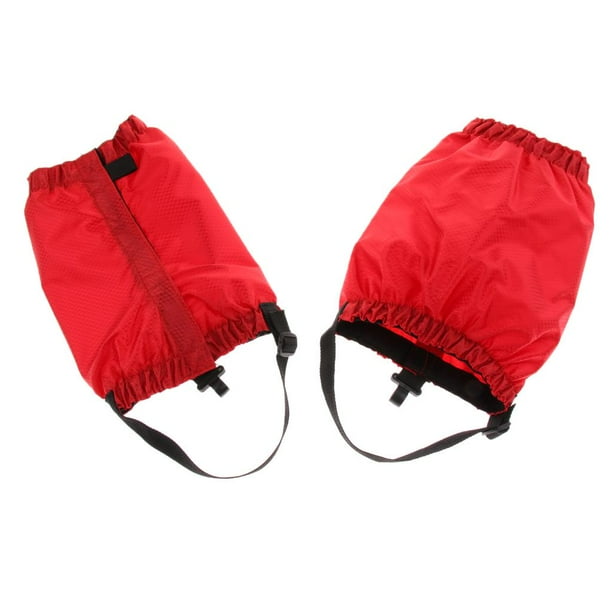 Leggings impermeables de ajuste bajo y alto, protectores hasta el tobillo, para hombre y mujer. rojo