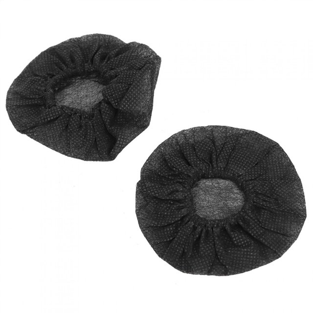 Interview Mic Cover, Non-Woven Elastic Band Microphone Cover, School For KTV Black
