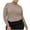Khaki ., variant on Womens Sleeveless Solid Slim Fit Turtleneck Tee Shirt Top Blouse Daily Wear Loose Casual Women'S Wear Beige L
