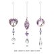 thumbnail image 4 of Colgante de prisma de cuentas de piedra de cristal morado para decoración colgante de ventana (A) Wdftyju Libre de BPA, 4 of 4