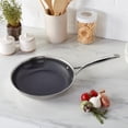 thumbnail image 3 of Henckels Paradigm Ceramic 10-inch Stainless Steel Dual Performance Fry Pan, 3 of 9