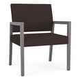 thumbnail image 1 of Pemberly Row Waiting Reception Wide Guest Chair Wood Frame in Brown, 1 of 5