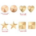 thumbnail image 3 of 1Pair Women Reusable Self-Adhesive Pasties Nipple Covers Metal Breast Petals for Festivals,Raves,Party Lingerie Gifts, 3 of 9