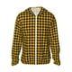 thumbnail image 1 of Balery Retro Yellow and Black Houndstooth Sudadera ligera de manga larga con capucha y protección solar UPF 50+ para hombre y mujer, ideal para pesca y running-X-Large, 1 of 7