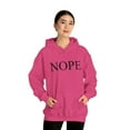 thumbnail image 4 of Nope. Funny Sarcastic Adult’s Unisex Cotton Pullover Sweatshirt Hoodie, 4 of 6