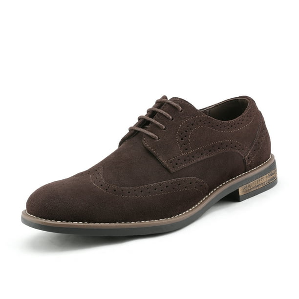 BRUNO MARC Men's Oxford Shoes Lace Up Classic Casual Suede Leather