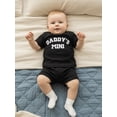 thumbnail image 6 of BemeyourBBs Toddler Baby Boys Summer Clothes Daddy's Mini Outfits Letter Embroidery Waffle Knit Short Sleeve Round Neck T shirt Tops and Shorts Set, 6 of 9
