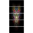 thumbnail image 2 of Tête de Tigre Féroce sur Fond Noir - Impression sur Toile d'Animal, 2 of 3
