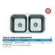 thumbnail image 3 of Fregadero Tarja Submontar Doble Tina Acero Inox C/kit Mezc P, 3 of 5