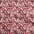 thumbnail image 1 of oneOone Georgette Viscose Red Fabric Abstract Quilting Supplies Print Sewing Fabric By The Yard 42 Inch Wide, 1 of 1