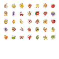thumbnail image 3 of 35pcs Cute Stickers Fruit Stickers Funny Stickers for Laptops Notebooks Suitcases, 3 of 9