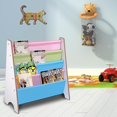 thumbnail image 3 of Yescom Wood Kids Book Shelf Sling Storage Rack Organizer Bookcase Display Holder White, 3 of 9