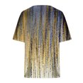 thumbnail image 4 of Mode Décontractée pour Femmes Chemises Imprimées Manches Courtes Tee-Shirts Amples Tunique Blouse Hauts pour Femmes Hauts Manches Courtes pour Femmes Imprimé Floral Hauts pour Femmes, 4 of 5