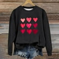 thumbnail image 2 of Valentine's Day Sweatshirt Women Cute Heart Graphic Pullover Tops Casual Loose Crewneck Sweatshirts, 2 of 4