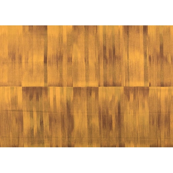Ahgly Company Indoor Rectangle Abstract Orange Contemporary Area Rugs, 7' x 10'