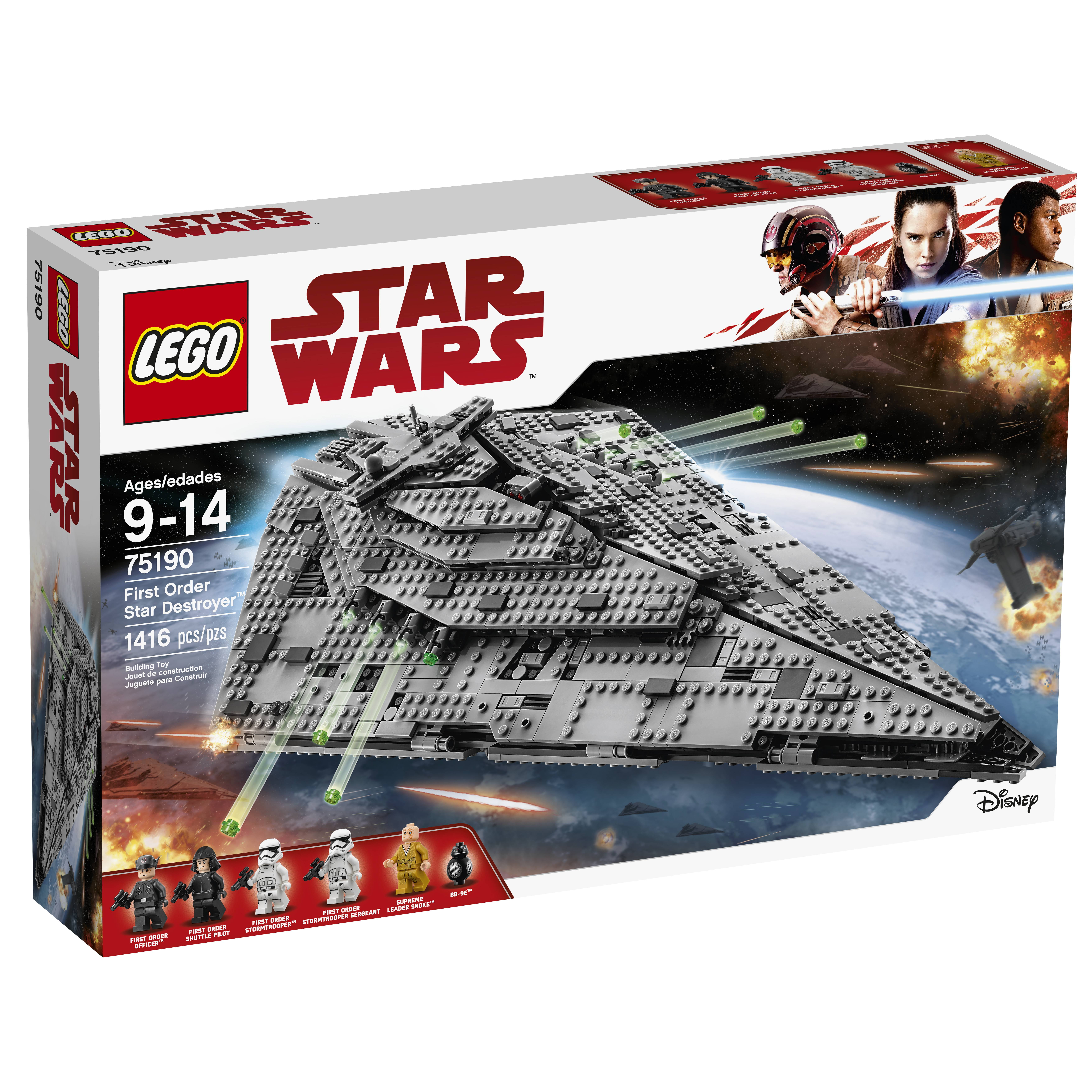 LEGO ® Star Wars first order Star Destroyer 75190 75189 Heavy Assault Walker 