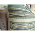 thumbnail image 2 of Plutus Coussin à Rayures Chic Aloe Fait Main, (Double Face 24 Pouces x 24 Pouces), 2 of 4