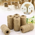 thumbnail image 6 of Vacemry under $5 Linen Cord, Natural 100M Linen Rope String for DIY Crafts Decor, 3mm Thick Burlap Twine for Gift Wrapping Gardening Halloween Christmas Decoration Projects, 6 of 9