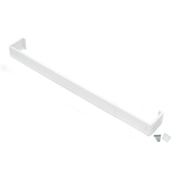 Achim Fantasia 2.5" Wide Curtain Rod, 28-48", White
