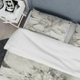 thumbnail image 4 of Designart 'Indigold Grey Peonies III' Cottage Duvet Cover Set, 4 of 4