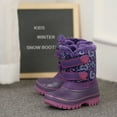 thumbnail image 4 of Dream Pairs Boys & Girls Winter Zip Snow Boots Outdoor Warm Waterproof Sport Snow Boot DUCKO PURPLE Size 12, 4 of 5