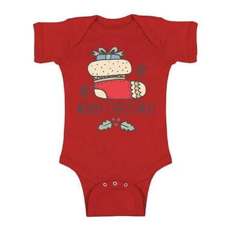 

Awkward Styles Ugly Christmas Baby Outfit Bodysuit Xmas Stocking Romper