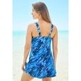 thumbnail image 4 of Swim 365 Women's Plus Size Princess-Seam Swim Dress, 4 of 6
