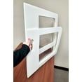 thumbnail image 5 of Personal Protective Partitions Lightweight Portable Folding Desktop Separation Screen PPE Shield with 0.25mm Thick Polycarbonate Window, White - Ideal for Classrooms, Libraries, Cafeteria and More, 5 of 5