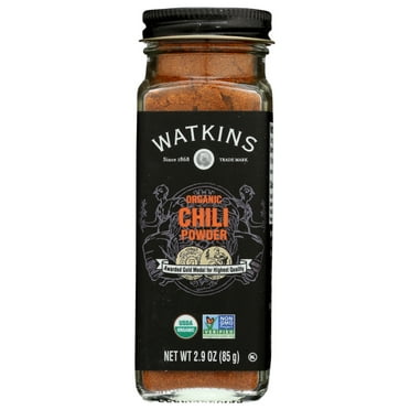 Watkins Gourmet Organic Spice Jar, Chili Powder, 2.9 oz