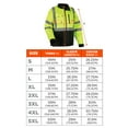 thumbnail image 6 of Ergodyne Glowear 8351 Jacket Windbreaker Water Resistant Orange Hi Vis 3X, 6 of 6